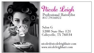 Hairstylist at Salon G in Colleyville, TX.  Follow me on Facebook!