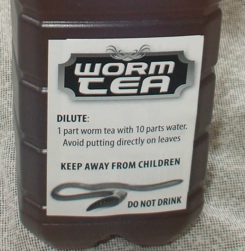 Worm tea is great for the garden, roses and indoor plants. Worm tea can be diluted into 1 part worm tea to 10 part water.