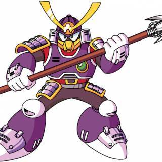 The robot master modeled after Japanese shoguns. I am an honorable warrior who is highly respected.