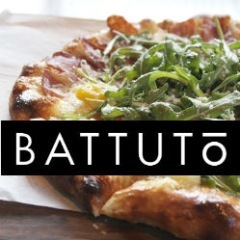 Battuto Italian Kitchen. Rustic Italian restaurant in N Dallas w seasonal menu: Burrata; Speck/Quail Egg Pizza; Branzino; Bison Pasta. Owners Gene & Julie Gates