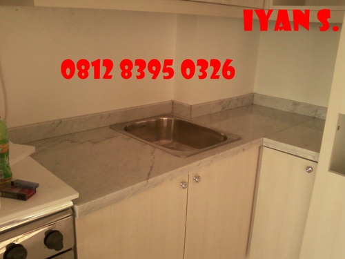 kami melayani pembuatan : top table kitchen set, meja counter/bar, meja wastafle, pasang poles marmer dll.