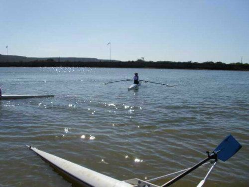 I like to do it in strokes. I like to row.