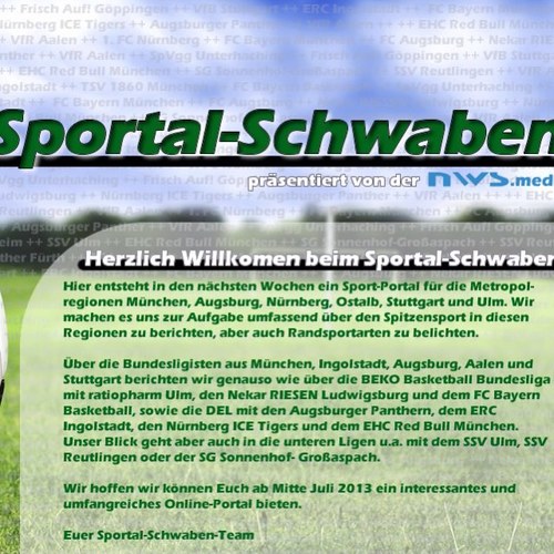 Ab Mitte Juni findet Ihr hier alle Infos über Sportal-Schwaben.