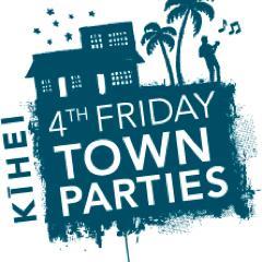 Kihei Fourth Friday Town Party.  Join us for South Maui's best community celebration of food, friends and festivities every Fourth Friday from 6-9pm in #Kihei