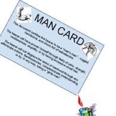 Your man card has been REVOKED.