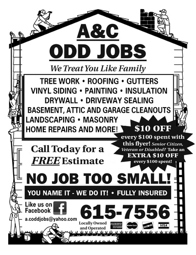 a c odd jobs acoddjobs twitter odd jobs flyer