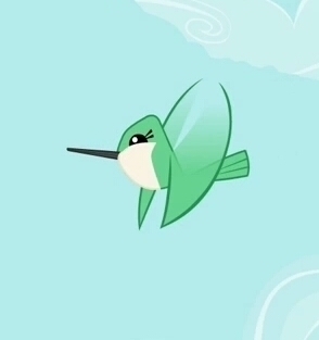 Chirp, i'm Green Tea, a small green hummingbird and i'm the loyal pet of @MLP_Torchwood. ((RP Heavy, GMT.))