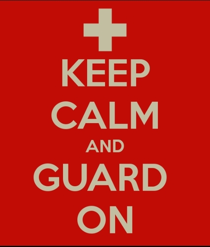When the pool gets hectic, Keep Calm and Guard On