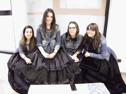 Grupo de pandereteiras de Boiro.
