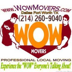 MoversDallasTX's profile picture. WoW Movers Dallas -- Local Moving Service Done Right!
WoW Movers - New to Dallas NOT New to Moving! (214) 935-2100