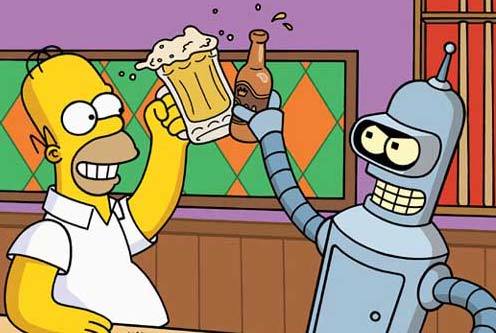 O que vocês acham? Futurama ou Simpsons?