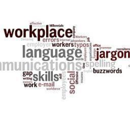 A look at words in the workplace. Tweets by Erin.