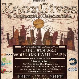 KnoxGives is a true community event held on the World's Fair Park 6/8/2013, 2-10. Local music, food, art, & more. Raising $ for 5 local nonprofits.
