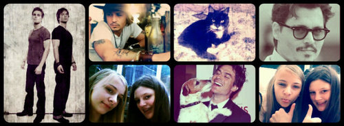 I have a HUGE  obsession with Johnny Depp , me and my sister  bethany have a cat called tinkabell.....PLease follow me ...and I will follow back....