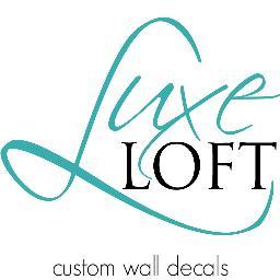 Luxe Loft creates high quality custom wall decals for homes and businesses. We can design any custom decal for you or make a decal from your existing logo.