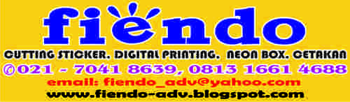 Cutting Sticker, Printing Digital, Baliho, Banner, Spanduk, Neon box, Mug Gelas Dll - Telp : 021-70418639 - 0813 1661 4688