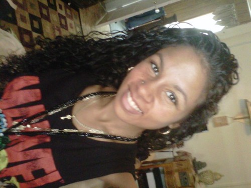 Hair so long that it look like weave.