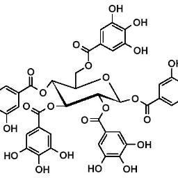 Wine quality through technical excellence.The structure is 1,2,3,4,6-Pentagalloyl glucose, precursor of gallo- and ellagitannins @bob_dambergs