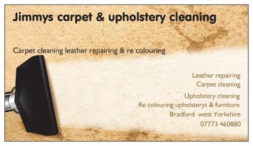 JimmyMahmood's profile picture. carpet & upholstery cleaning leather repairing re colouring polishing furniture upholstery car seats