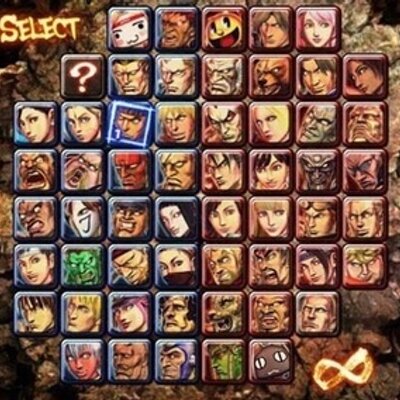 Street Fighter X Tekken: Character Select.