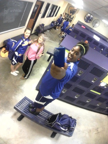 Pretty Darkskin volleyball 1st. Bball next