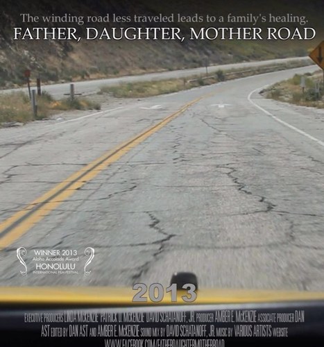 Feature Film, FATHER, DAUGHTER, MOTHER ROAD. A father, pushing 60, and his 30 year old daughter, a depressed filmmaker, travel Route 66 while making a film.