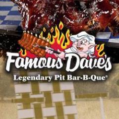 The Famous Dave's BBQ restaurant in Rockford, Illinois serves up award-winning BBQ ribs and hickory smoked meats in a casual, family-friendly atmosphere