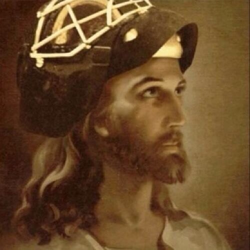 One does not decide to play goalie, the hockey gods do. --Trademark quote