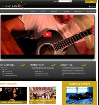 The founder/creator of the media distribution website TheStarLeagues which pays most popular artist 10% of what we make off of their genre on a monthly basis