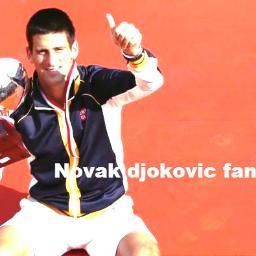 Novak djokovic #1 fan here. the greatest tennis player of all time.