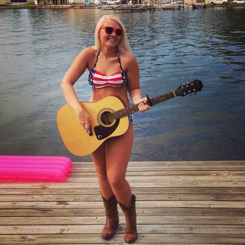 Small town southern blonde.