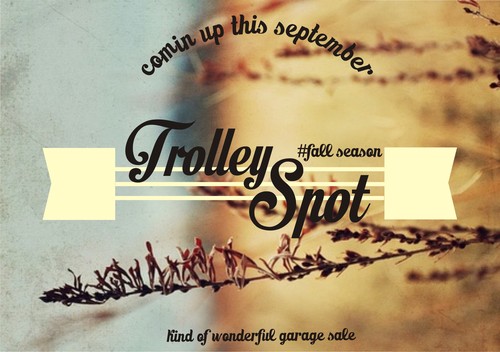 A spot to get cool , get on , get girls . kind of wonderful garage sale. held in this september #fallseason info : trolleypost@gmail.com or text us 083867052220