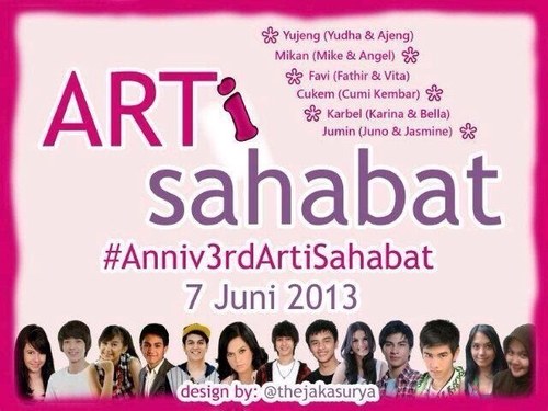 This is official of ARTI SAHABAT. ♡ we always support cast arti sahabat every time ♥ SAHABAT SELAMANYA  ♥ (21-04-2011)