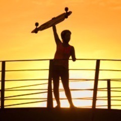 Monte seu longboard e saia por ai.