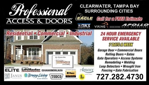 PROFESSIONAL ACCESS & DOORS 727-282-4730