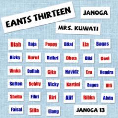 Tanpa Janoga, kami takkan bisa seperti ini☆ Mrs. Wati♥ Eants'13☺