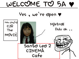 StLeoCinemaCafe's profile picture. Sell : fresh snack ! Staff : Vannessa Novelia and Carmen Ibanez ♥