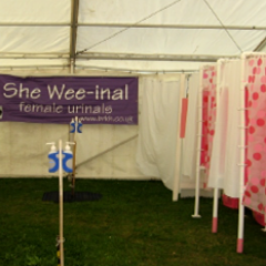 Female Urinals at Festivals - no more smelly portaloos!