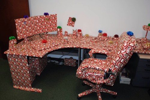 Tweet your office pranks here