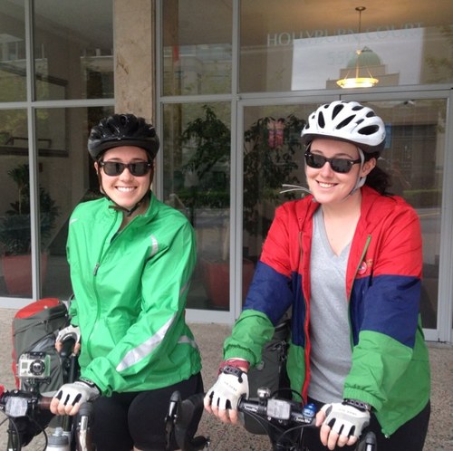 Two girls (@sofijarans and @katieseashore) riding their bikes across Canada during the summer of 2013. Blog: http://t.co/EEt9o9bRjp