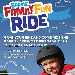 BarrieFunRide's profile picture. #BarrieFamilyFunRide - Come down and ride your bike in a casual, fun atmosphere, as well as meet some of Canada's top Mountain Bikers!