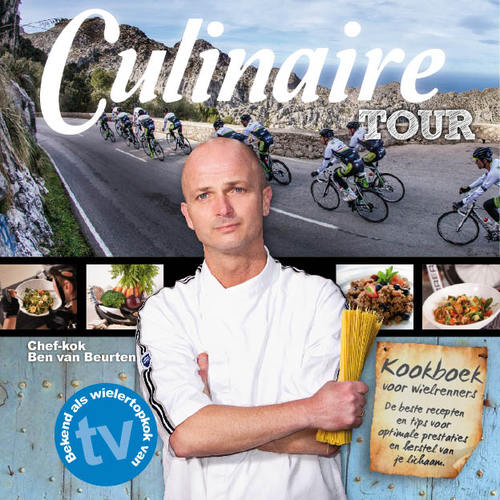 Uitgever CulinaireTour, 't beste boek voor wielrenners van wielertopkok chef-kok Ben van Beurten. Wielercadeau TIP ISBN-978-94-90085-41-4 info@culinairetour.com
