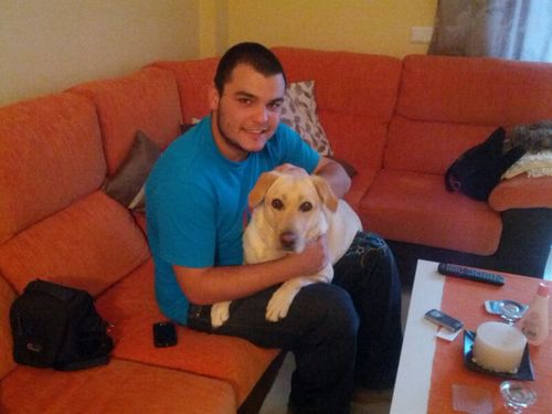 enamorado de la vida con sus pequeños placeres