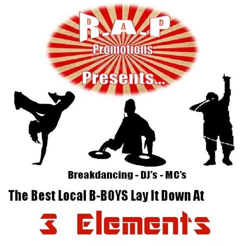 Hip Hop events in North/West Yorkshire: BBoys, DJs and Emcees. BBoy/Emcee/DJ battles.