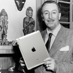 Blocking your view at a Disney park, capturing magical memories with a 9.7 OR 12.9 inch Retina™ screen!  #iPadography #iPadProtography