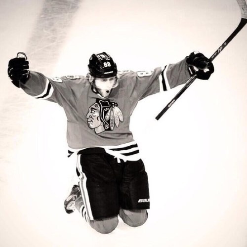 Everybody dies but only hockey players live.