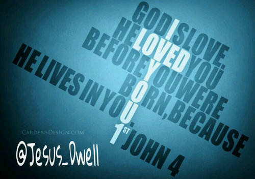 Jesus Dwell = Tuhan menetap dan bersatu di dalam diri kita, apa yg kita rasakan Tuhan juga rasakan. Yohanes 6:56