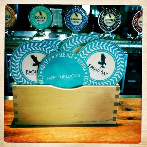 Eagle Bay Brewing Co. beer is handcrafted, brewed and bottled in Eagle Bay, WA. Our beer is made in small batches using rainwater + malted barley + hops + yeast