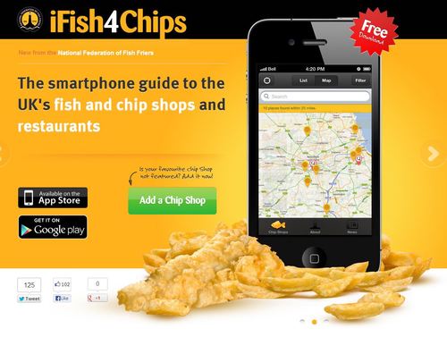 iFish4Chips is the official smartphone guide for fish and chips, brought to you by the National Federation of Fish Friers. ITS A TOTALLY FREE APP!