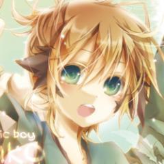 Magical Nuko Len. Mi poder moe se activa con un beso de Kaito-nii ./////. Lucho contra los malos con mi varita banana mágica! NO TOQUES MIS OREJAS 7///7